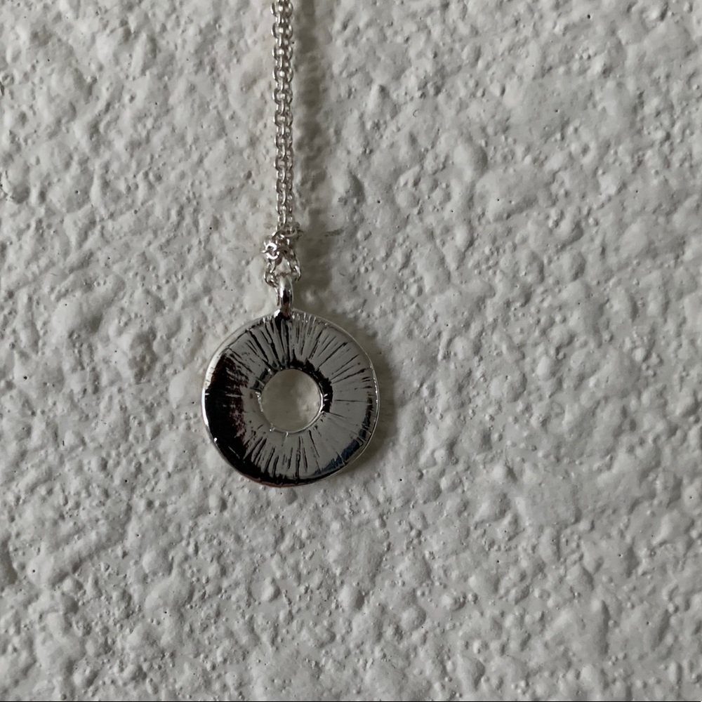 Silver Circle Dainty Necklace
